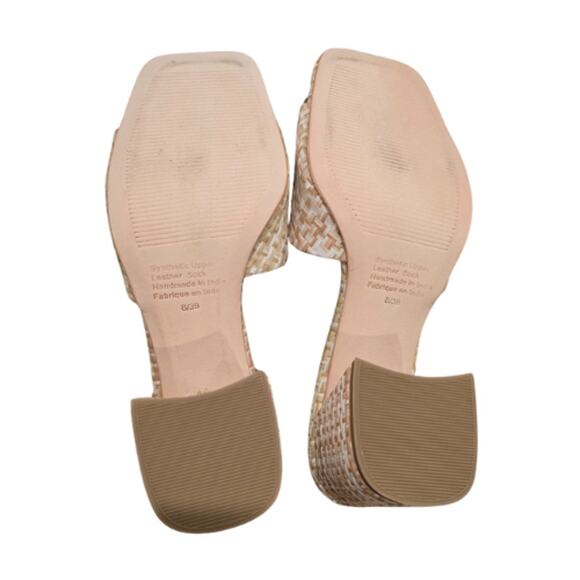 Jeffrey Campbell Mix It Heel in White & Tan – EUC Size 8 - Picture 4 of 8